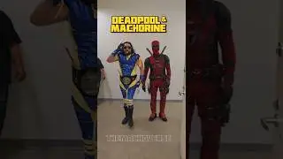 Deadpool & MACHOrine?! 🤣@OnlyDavey #themachoverse #Cosplay #bkcomiccon #bkcc #parody #wwe #mcu