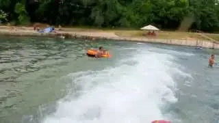 Tube Chute on the Comal River in New Braunfels, TX and The Float In