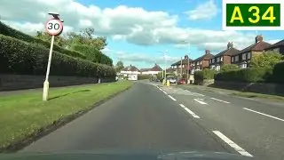 A34 Rood Hill & Lower Heath, Congleton - Northbound Front View