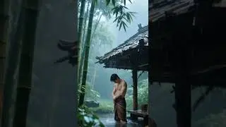 relaxing heavy rain &hearts;️#heavyraining #waterfall #asmrrain