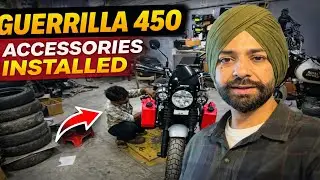 Royal Enfield Guerrilla 450 Accessories Installation | Fitment & Review