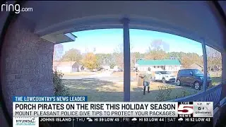 VIDEO: Porch pirates on the prowl as holiday deliveries surge, Lowcountry police warn