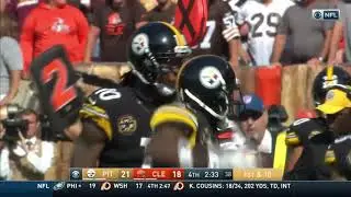 Antonio Brown makes LEAPING catch over three defenders!
