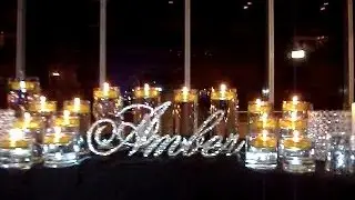 Crystal Rhinestone Sweet 16 Candelabras&reg; With Floating Candles