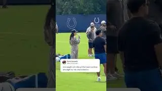 Owner and CEO of the Colts Carlie Irsay-Gordon at practice 🔥 (via @dommirandatv/TT)