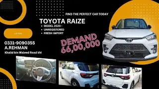 TOYOTA RAIZE 2020 | UNREGISTERED | USED CAR FOR SALE | USE CAR FOR SALE IN KARACHI | FRESH IMPORT |
