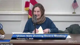 Union Vale Zoning Board of Appeals meeting February 3, 2026