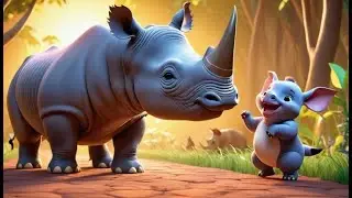 Rhino Skins Go Charge Charge Charge | English Nursery Rhyme | Kids Songs | Baby Music