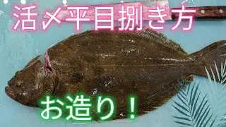 [魚の捌き方]平目お造り！