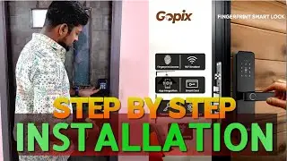 Fingerprint digital door lock step by step installation guide in tamil | Easy installation