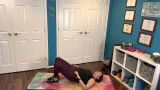 Glute Bridge with Toe Taps