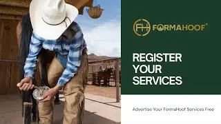 Register Your Equine Podiatry, Farrier, Vet or Hoof Trimmer Service with FormaHoof