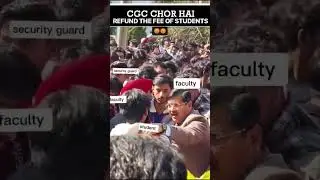 CGC Jhanjeri of charging far higher fees than PTU. #study #education #protest #viral