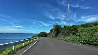 長崎県松浦市福島町一周車載動画（右回り、２倍速）