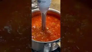 Simple and easy Tomato Bisque with BTS VIBE  #shorts #fyp #soup #delicious #bts #btsarmy