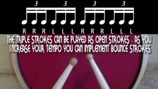 The Triple Stroke Roll - Canadian Drum Gear / CDG Drum Education Center