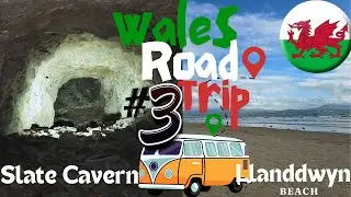 The BIG WELSH TRIP in a CAMPERVAN | Llanfair Slate Cavern & Llanddwyn Beach | Ep 3 | MID NORTH Wales