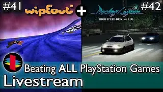 Beating ALL PS1 Games! - WipEout (Part 7) & Racing Lagoon (Part 4)