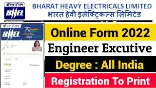 Bhel Engineer Executive Trainee Online Form 2022 Kaise Bhare | How to Fill Bhel Engineer Executive