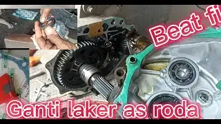 cara ganti bearing roda belakang beat fi @Otomotifcanel