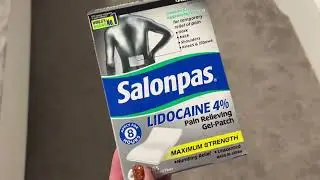 Salonpas Lidocaine patches are the relief your back needs!