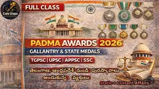 Padma Awards 2026 Full Class | Gallantry & Sena Medals Explained | Static + Current Affairs #upsc