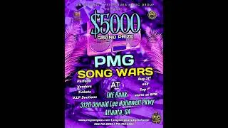 Win $5000 at PMG Song Wars in Atlanta. Music artists can sign up now at pmgsongwar.com #musicartist