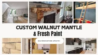 Bold Renovation in Progress &ndash; Custom Mantle, Fresh Paint & Big Upgrades!
