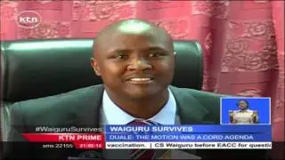 Embattled devolution cabinet secretary Anne Waiguru survives censure motion yet again