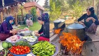 TEYZEM GELDİ EN ÇOK SORULAN SOĞANLI TAVUK YEMEĞİ / EN LEZZETLİ KÖY YEMEĞİ