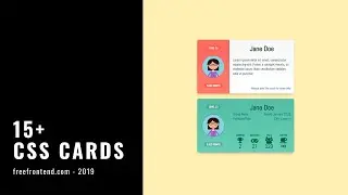 15+ CSS Cards (2019)