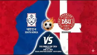 Coreia do Sul 0 x 1 Dinamarca (Grupo A) 1ª Rodada FIFA World Cup 2026™