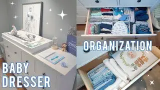 How I organize my #baby #dresser & diaper changing table for optimal functionality #KonMariMethod