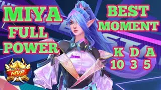 MIYA BAR BAR FULL POWER VS BEATRIX ! BEST BUILD TOP 1 GLOBAL MIYA ! CARA MAIN MIYA ! MACRO ML - MLBB