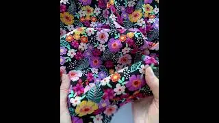New Minerva Exclusive Linen Viscose dressmaking fabric - Introducing Vibrant Flowers