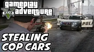 GTA-5 Stealing Luxury Police Car (Iss Bar popat nahi hua ) #3
