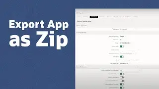 Export App as Zip
