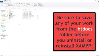 XAMPP for NEWBIES  2019 PT4 Uninstall XAMPP