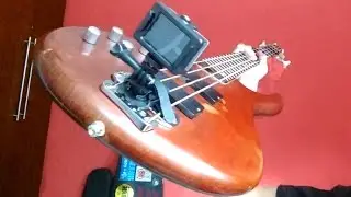 Camera GoPro ou 4k Sports instalada em Guitarra ou Contra Baixo