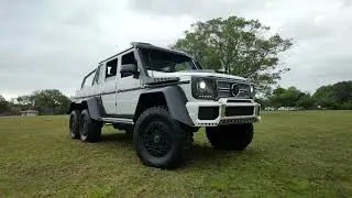 2015 Mercedes-Benz G63 AMG 6X6 Brabus B63S-700 cold start, driving, walk around video