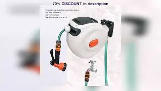 A must-have product! Retractable Garden Hose Reel Any Length Lock Automatic Retractable Hose Reel