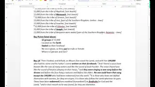 Two Groups of 144,000 & the Tribe of Ephraim is hidden in Rev Ch 14