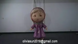 custom performance inflatable characters beautiful girl Cinderella costume inflatable