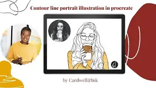 Skillshare class : Contour line portraits in procreate- beginner friendly