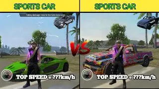 Sports Car vs Pickup Truck 🔥 Top Speed Test in Free Fire | Free Fire Vehicle Speed Comparison 2025
