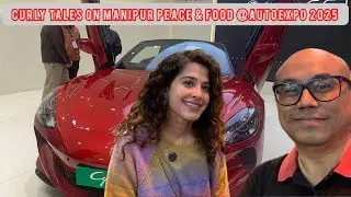 Famous influencer Curly tales @kamiya_jani  wishes Manipur Peace & food @autoexpo 2025