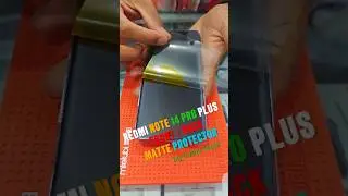 Redmi Note 14 Pro Plus Matte Hydrogel Membrane #gizmonepal #redminote14proplus #screenprotector