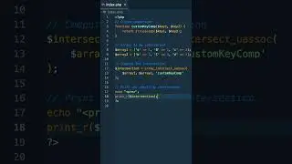 🚀 Unlock the power of array_intersect_uassoc in PHP! 🔗  #phpprogramming #webdevtips #codingtips