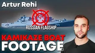 Kamikaze boat attack against Russian black sea fleet - Admiral Makarov damaged