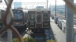 2026.01.17昼 阪急正雀車庫全体版(静止画追加版) 7324Fカメラ取付中でした。メトロ66614F外観上特に変化なし。JR側表に1461と1861。屋根下にもう一両。1311F入場中。他